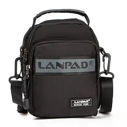 Тканинна чоловіча сумка Lanpad LAN82005 Чорний - мініатюра 3