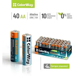 Батарейка ColorWay Alkaline Power лужні AA, поштучно