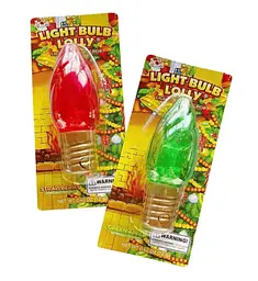 Льодяник-лампочка Lighted Christmas Light Bulb Lolli Candy Pops 1шт, 12г