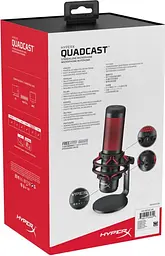 Мікрофон HyperX QuadCast (HX-MICQC-BK/4P5P6AA) [67621] - мініатюра 9