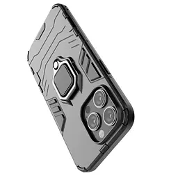 Чохол бампер Primolux Ring Armor для Apple iPhone 13 Pro Black - мініатюра 5