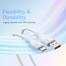 Кабель Baseus Pudding Series Fast Charging Cable USB to Type-C 100W 1.2m P10355703511-00 Purple - мініатюра 8