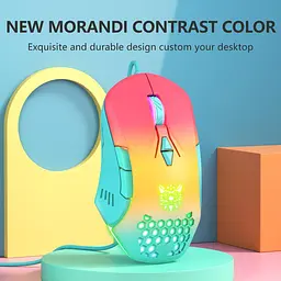 Комп'ютерна мишка Onikuma дротова C12 6400 DPI ігрова для ПК і ноутбука 7 кнопок RGB підсвітка - мініатюра 2