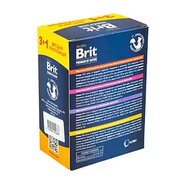 Набір Корм вологий Brit Premium для дорослих котів мікс 3+1 - мініатюра 2
