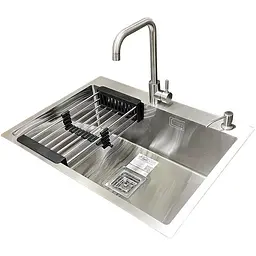 Комплект мийка + змішувач Romzha Arta Nova U-650 Max (B)