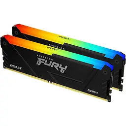 Модуль пам'яті Kingston Fury DDR4 16GB (2x8) 3200Mhz Beast RGB Black (KF432C16BB2AK2/16WP)