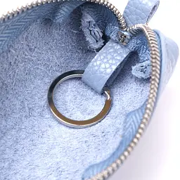 Добротна шкіряна ключниця Shvigel 16542 синя - мініатюра 5