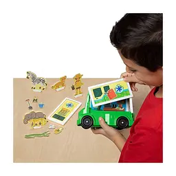 Игровой набор Melissa&Doug магнитный Сафари - спасательная машина (MD30666) - миниатюра 3