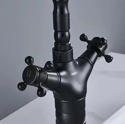Змішувач для умивальника Rea Rustico чорний матовий (REA-B5520) - мініатюра 3
