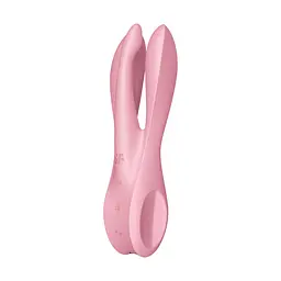 Кліторальний вібратор Satisfyer Threesome 1 Pink з трьома гнучкими пальчиками - мініатюра 2