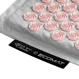 Килимок акупунктурний 4FIZJO Eco Mat Аплікатор Кузнєцова з подушкою 68 x 42 см Grey/Pink 4FJ0228 (P-5907739312174) - мініатюра 5