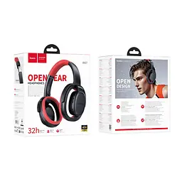 Навушники Bluetooth Hoco W67 Rhyme open BT headphones Black - мініатюра 2