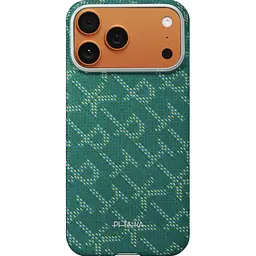 Чохол Pitaka Ultra-Slim Monogram для Apple iPhone 17 Pro Gold/Green (KI1701PTK) [157996] - мініатюра 3