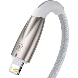 Кабель Baseus Glimmer Seies USB to Lightning 2m White (CADH000302) [92824] - мініатюра 3