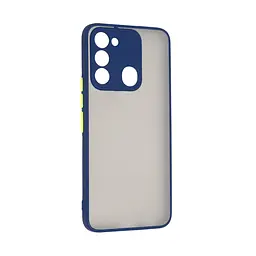 Чехол-накладка для TECNO Spark Go 2022 (KG5), Frosted Matte, синий, противоударный чехол с защитой всего корпуса, термополиуретан TPU + поликарбонат PC, ArmorStandart (ARM72393)