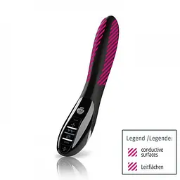 Вібратор Mystim Electric Eric eStim з електростимуляцією, 17х4 см. чорний - мініатюра 4
