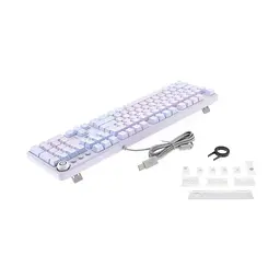 Клавіатура ігрова механічна Aula Mechanical F-2088 PRO Blue-Purple, +10 keys White, KRGD Blue - мініатюра 2