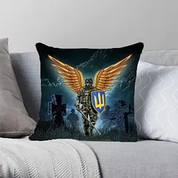 Подушка патріотична 3D Крилатий Воїн 2728_E 12781 50х50 см - мініатюра 2