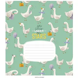 Зошит шкільний Школярик на скобі в лінійку 18 аркушів 25 шт. в упаковці