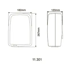 Сушарка для рук HOTEC 11.301 ABS White - мініатюра 2