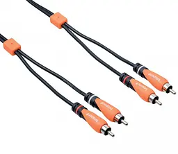 Коммутационный кабель 2xRCA — 2xRCA BESPECO SL2R-300 3м - мініатюра 1