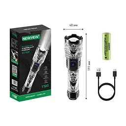 Ліхтар NEWVEW NV-K20-Lion 5000mAh Black (NWVW-NV-K20-LION-BK) - мініатюра 3
