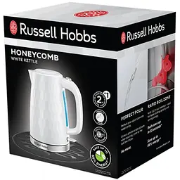Електрочайник Russell Hobbs Honeycomb 1.7 л білий (26050-70) - мініатюра 2
