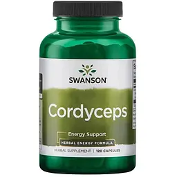 Натуральна добавка Swanson Cordyceps 600 mg, 120 капсул
