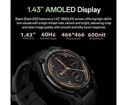 Розумний годинник Black Shark GS3 Black - мініатюра 7