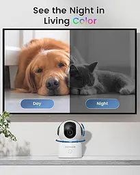 Камера відеоспостереження AKINGUAR Indoor Security Camera T2 2K Wi-Fi 360° з нічним баченням - мініатюра 3