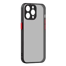 Чехол-накладка для Apple iPhone 14 Pro Max, Frosted Matte, черный, противоударный чехол с защитой всего корпуса, термополиуретан TPU + поликарбонат PC, ArmorStandart (ARM64476)