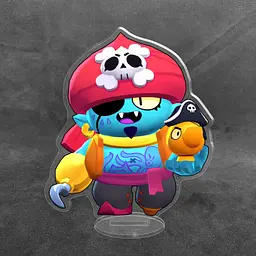 Акрилова колекційна фігурка Brawl Stars Джин (Gene) у скіні «Пірат» 10 см - мініатюра 2