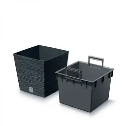 Горщик для рослин Prosperplast Furu Square Low 7.5/10 л синій (DFS240-5415C) - мініатюра 2