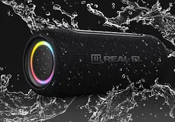 Портативная колонка REAL-EL RX715 10W Bluetooth TWS, RGB, Black - мініатюра 9