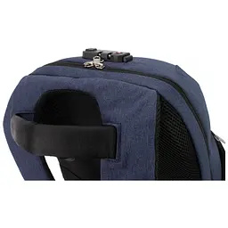 Рюкзак шкільний Optima 18.5" USB Anti-Theft унісекс 0.7 кг 16-25 л Синій (O96917-02) - мініатюра 6
