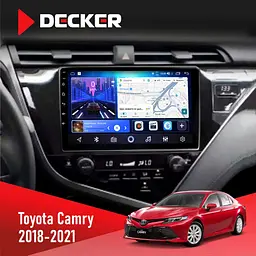 Штатна магнітола Toyota Camry 2018-2021 Decker D10-006 4x64, 4G Decker (НФ-00009541)