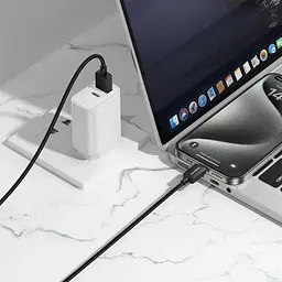 Кабель BOROFONE BX120 Placer charging data cable Type-C 3.0A/1m чорний - мініатюра 5