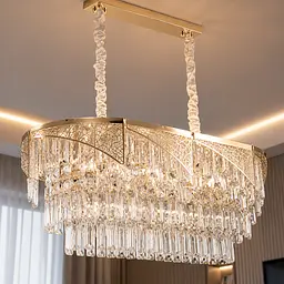 Кришталева люстра Splendid Ray L93033/L850*W350/11 (SGD) золото, 11 ламп E14