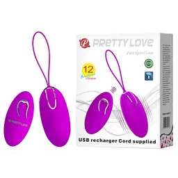 Віброяйце Lybaile Pretty Love Jacqueline Egg Purple, 7.8 см фіолетовий
