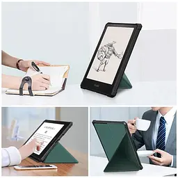 Обкладинка Ultra Slim Origami BeCover для Amazon Kindle Paperwhite 11th Gen. 2021 Dark Green (707220) - мініатюра 5