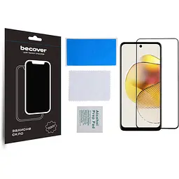Захисне скло BeCover для Motorola Moto G73 Black (709737) - мініатюра 2