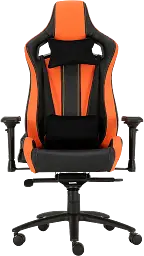 Геймерське крісло GT Racer чорне з помаранчевим (X-0715 Black/Orange) - мініатюра 2