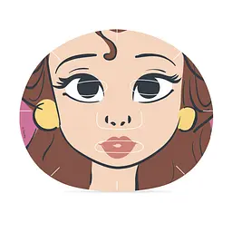 Тканинна косметична маска для обличчя Mad Beauty Принцеси Дісней Бель 25 мл - мініатюра 2