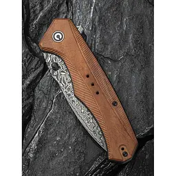 Ніж складаний туристичний Civivi Photonix, (9.4 см) Damascus / Guibourtia Wood - мініатюра 13