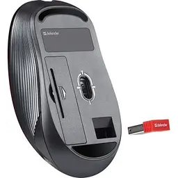 Комп'ютерна мишка Defender Gassa MM-105 Wireless Red (52103) - мініатюра 3