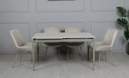 Стілець Ділан метал сидіння тканина 510x560x900 бежевий - мініатюра 9