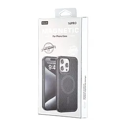 Чохол Silicone Cooling Сase with MagSafe iPhone 16 Pro Black - мініатюра 2