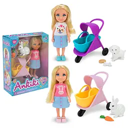 Ігровий набір з міні-лялькою, вихованцем та візочком Adorable Doll (606016/19) в асортименті