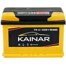 Акумулятор Kainar Standart 77Ah Ев (-/+) 750EN 278x175x190 мм