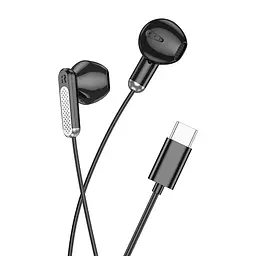 Навушники Borofone дротові з конектором USB-C BM90 TYPE-C штекер чорні - мініатюра 2